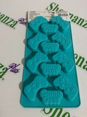 Way To Celebrate Silicone Mold Video Game Controller Game Over Candy Ice Cube